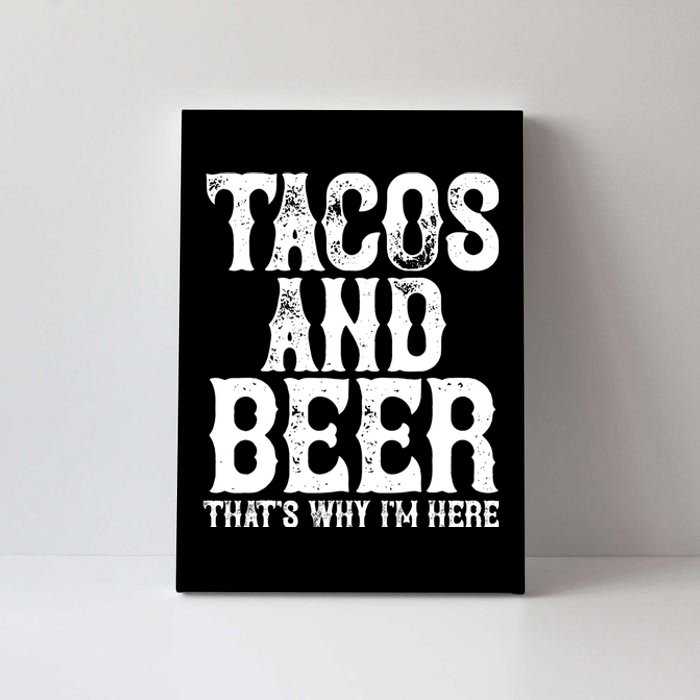 Tacos And Beer Drinking Drunk Cinco De Mayo Canvas