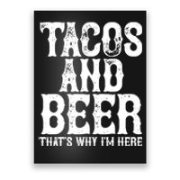 Tacos And Beer Drinking Drunk Cinco De Mayo Poster