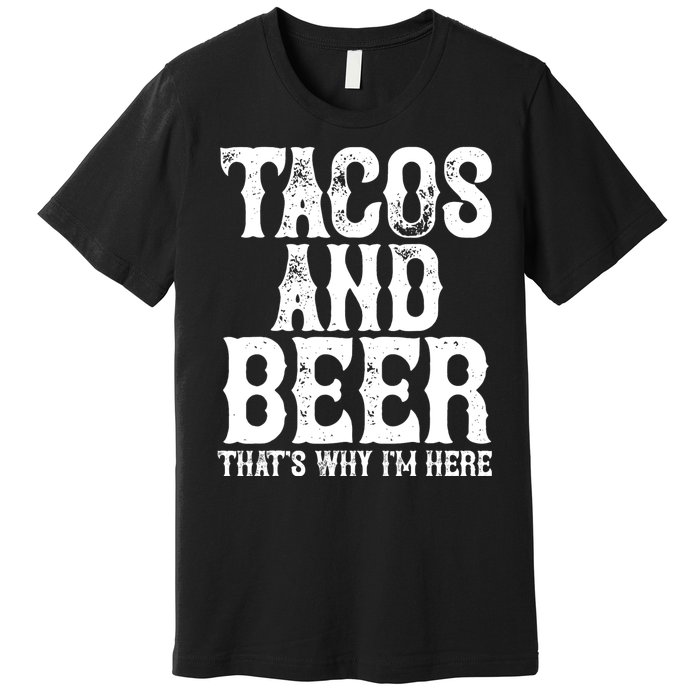 Tacos And Beer Drinking Drunk Cinco De Mayo Premium T-Shirt