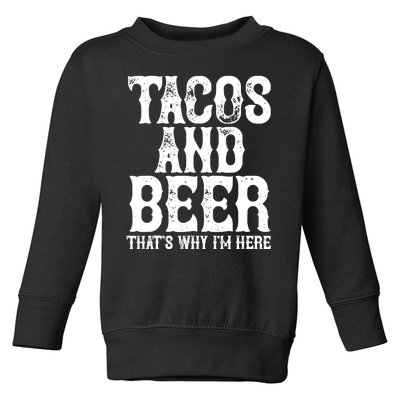 Tacos And Beer Drinking Drunk Cinco De Mayo Toddler Sweatshirt