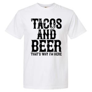 Tacos And Beer Drinking Drunk Cinco De Mayo Garment-Dyed Heavyweight T-Shirt