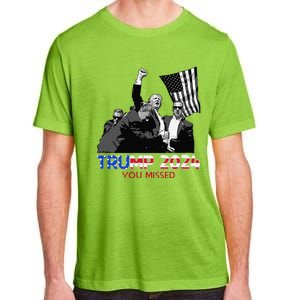 Trump Assasination Bloody Ear Butler You Missed Trump Adult ChromaSoft Performance T-Shirt