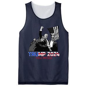 Trump Assasination Bloody Ear Butler You Missed Trump Mesh Reversible Basketball Jersey Tank