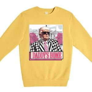 Take America Back Daddys Home Funny Donald Trump 2024 Premium Crewneck Sweatshirt