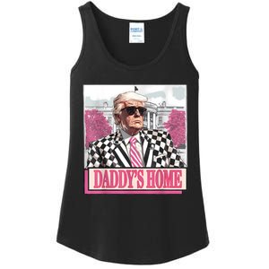 Take America Back Daddys Home Funny Donald Trump 2024 Ladies Essential Tank