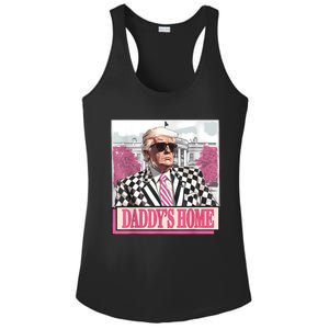 Take America Back Daddys Home Funny Donald Trump 2024 Ladies PosiCharge Competitor Racerback Tank