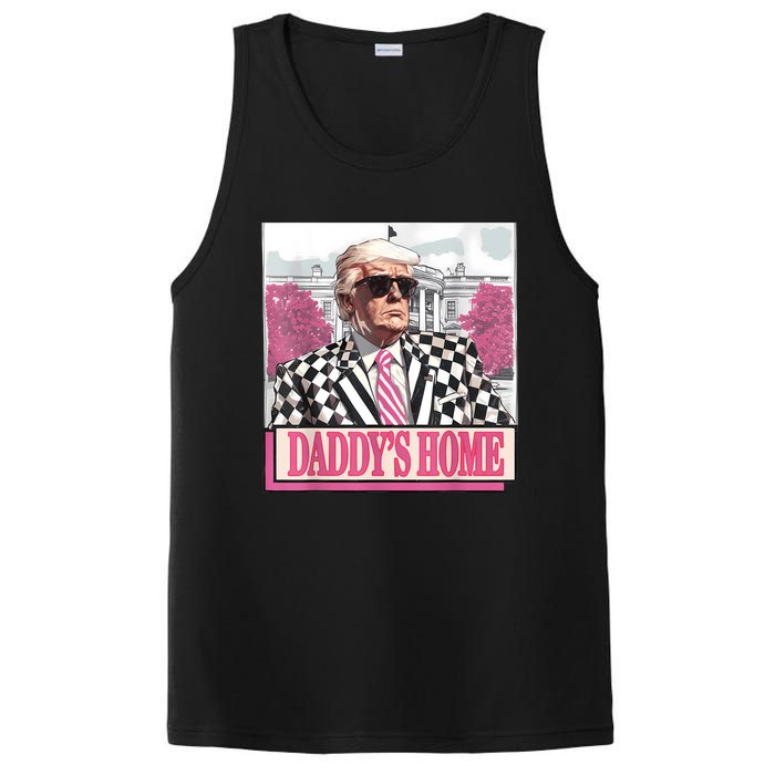 Take America Back Daddys Home Funny Donald Trump 2024 PosiCharge Competitor Tank