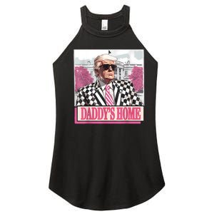 Take America Back Daddys Home Funny Donald Trump 2024 Women's Perfect Tri Rocker Tank