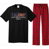 Take America Back American Flag Trump 2024 Women Gifts Pajama Set