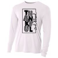 Thankful And Blessed Leopard Cheetah Pumpkin Cooling Performance Long Sleeve Crew