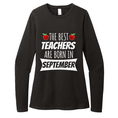 The A Best Teachers Are Borns In September Birthday Funny Gift Womens CVC Long Sleeve Shirt