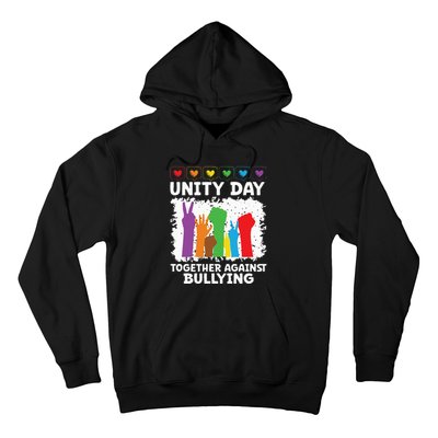 Together Against Bullying Unity Day Kindness Day Orange Hoodie