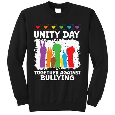 Together Against Bullying Unity Day Kindness Day Orange Sweatshirt