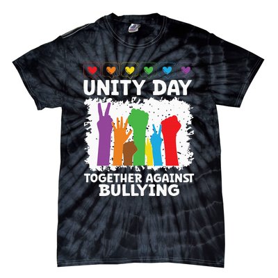 Together Against Bullying Unity Day Kindness Day Orange Tie-Dye T-Shirt