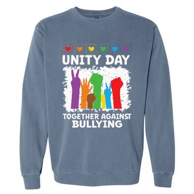 Together Against Bullying Unity Day Kindness Day Orange Garment-Dyed Sweatshirt