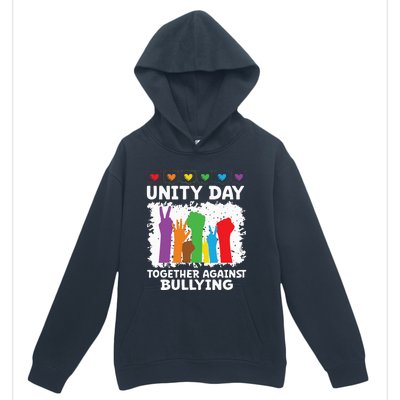 Together Against Bullying Unity Day Kindness Day Orange Urban Pullover Hoodie