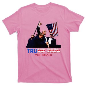 Trump Assasination Bloody Ear Butler You Missed Trump T-Shirt