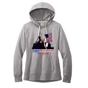 Trump Assasination Bloody Ear Butler You Missed Trump Women's Fleece Hoodie