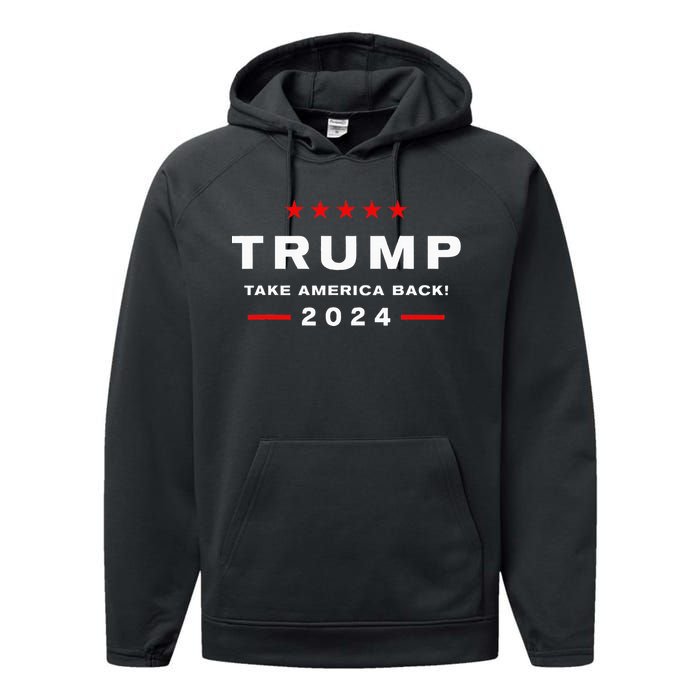 Take America Back Election The Return Performance Fleece Hoodie