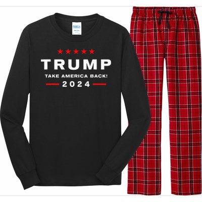 Take America Back Election The Return Long Sleeve Pajama Set