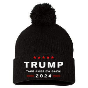 Take America Back Election The Return Pom Pom 12in Knit Beanie