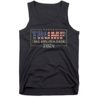 Take America Back American Flag Trump 2024 Tank Top