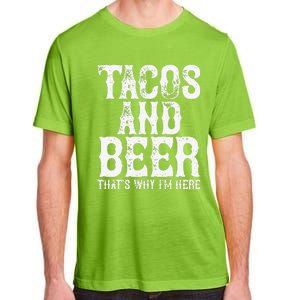 TACOS AND BEER Drinking Drunk Cinco De Mayo Women Gift Adult ChromaSoft Performance T-Shirt