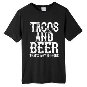 TACOS AND BEER Drinking Drunk Cinco De Mayo Women Gift Tall Fusion ChromaSoft Performance T-Shirt