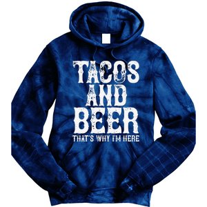 TACOS AND BEER Drinking Drunk Cinco De Mayo Women Gift Tie Dye Hoodie