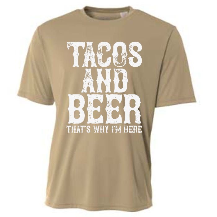 TACOS AND BEER Drinking Drunk Cinco De Mayo Women Gift Cooling Performance Crew T-Shirt