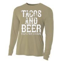 TACOS AND BEER Drinking Drunk Cinco De Mayo Women Gift Cooling Performance Long Sleeve Crew