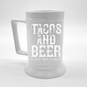 TACOS AND BEER Drinking Drunk Cinco De Mayo Women Gift Beer Stein