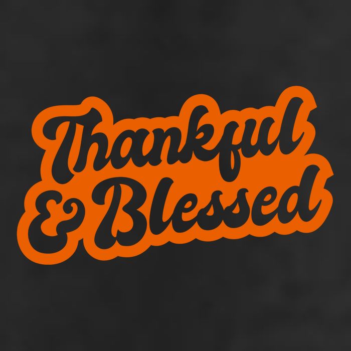 Thankful And Blessed Thanksgiving Holiday 7 Panel Mesh Trucker Snapback Hat