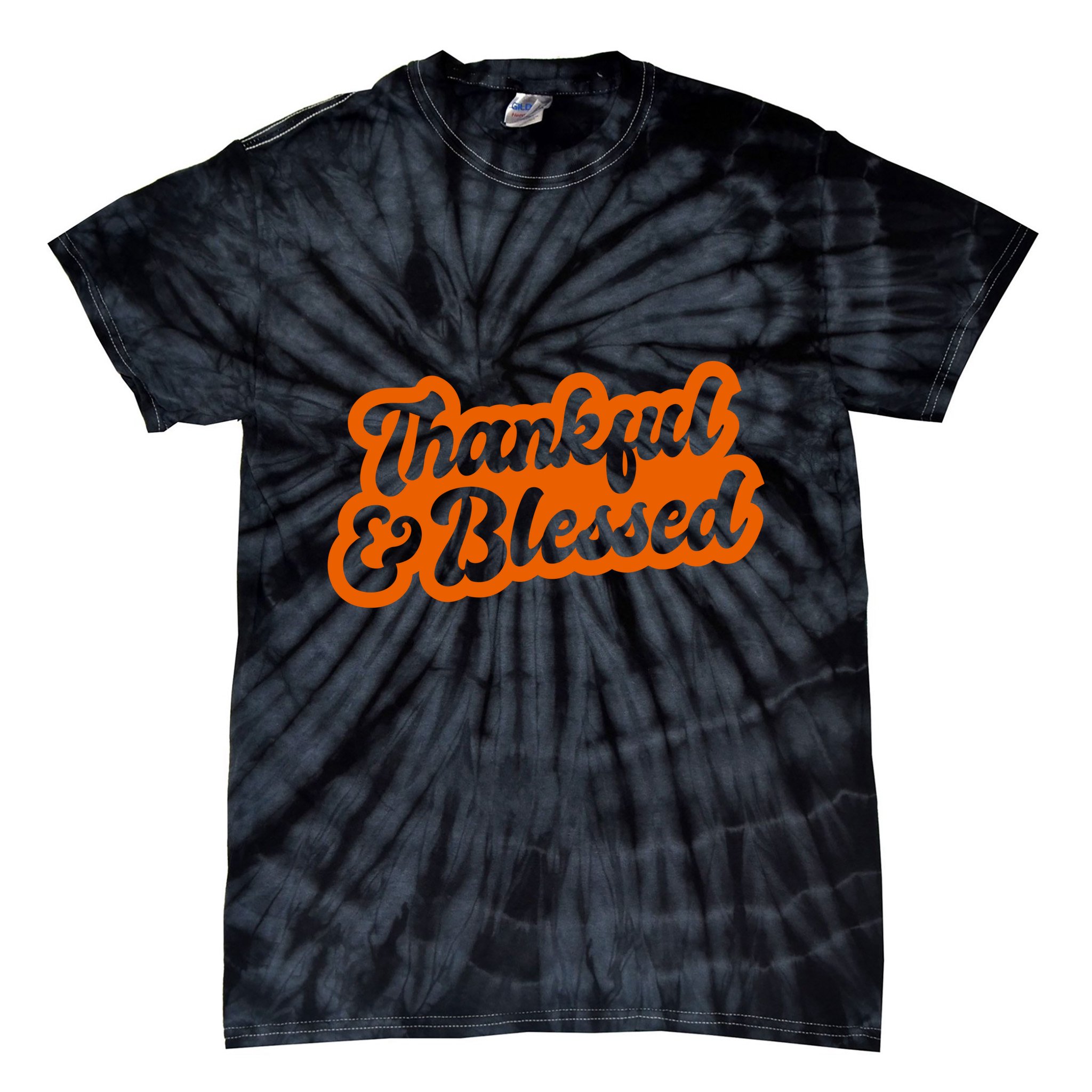 Thankful And Blessed Thanksgiving Holiday Tie-Dye T-Shirt