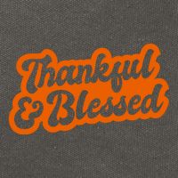 Thankful And Blessed Thanksgiving Holiday Cotton Canvas Backpack