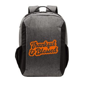 Thankful And Blessed Thanksgiving Holiday Vector Backpack