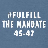 Take America Back And Fulfill The Mandate Garment-Dyed Sweatshirt