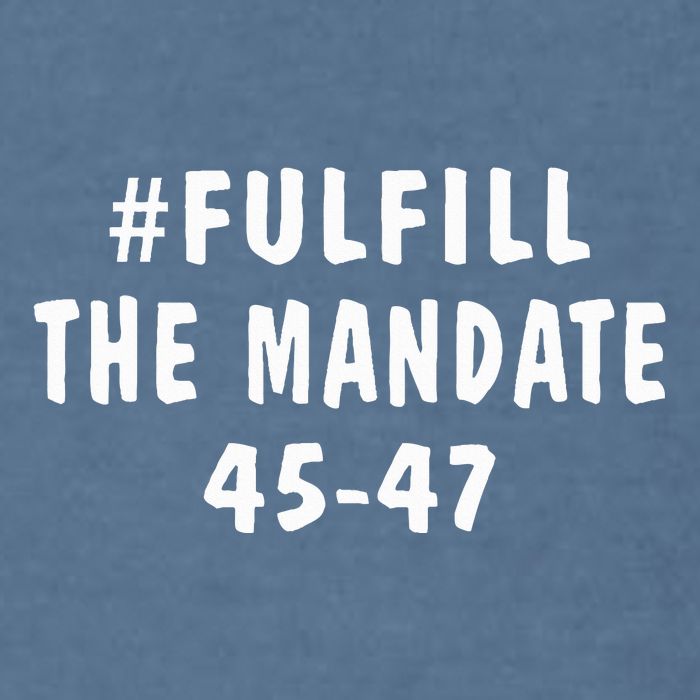 Take America Back And Fulfill The Mandate Garment-Dyed Sweatshirt
