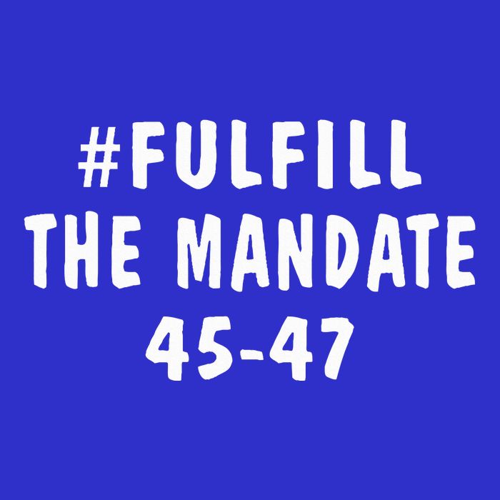Take America Back And Fulfill The Mandate Apron
