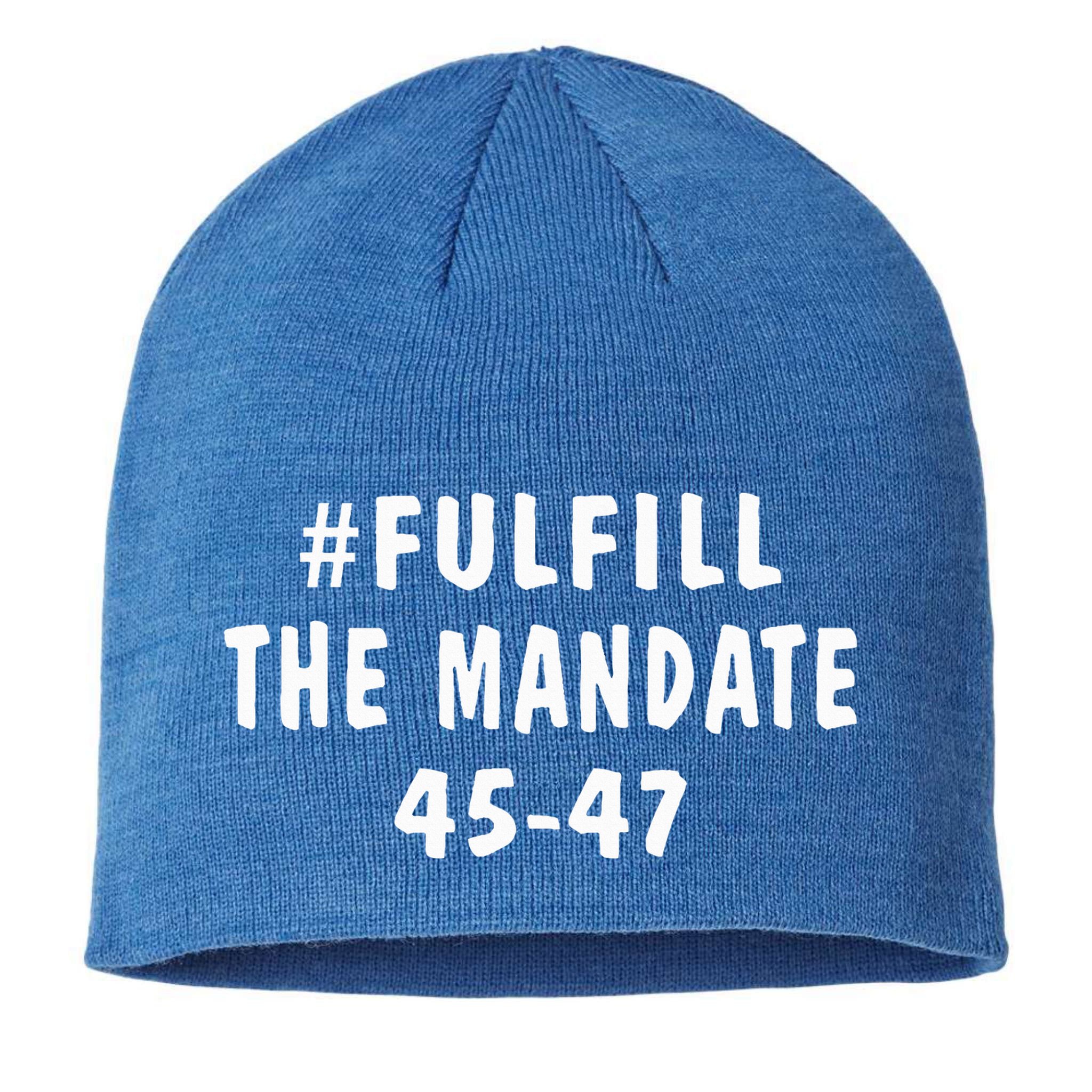 Take America Back And Fulfill The Mandate Sustainable Beanie