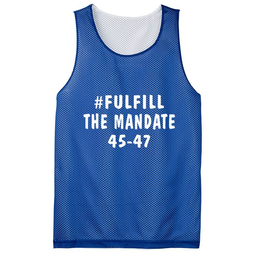 Take America Back And Fulfill The Mandate Mesh Reversible Basketball Jersey Tank