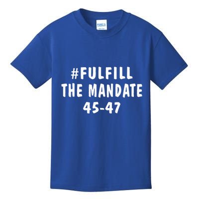 Take America Back And Fulfill The Mandate Kids T-Shirt