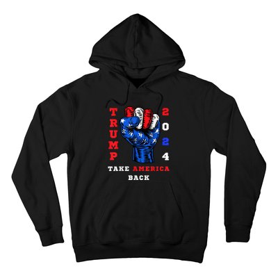 Take America Back Trump 2024 Maga Republicans Patriotic Hoodie