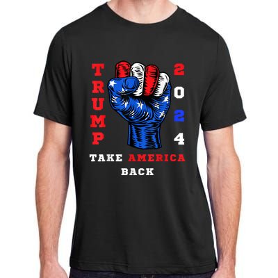 Take America Back Trump 2024 Maga Republicans Patriotic Adult ChromaSoft Performance T-Shirt