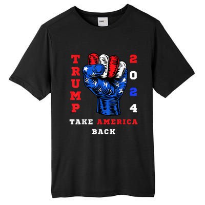 Take America Back Trump 2024 Maga Republicans Patriotic Tall Fusion ChromaSoft Performance T-Shirt