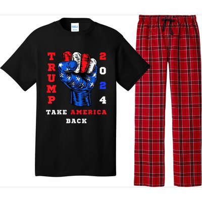 Take America Back Trump 2024 Maga Republicans Patriotic Pajama Set