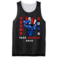 Take America Back Trump 2024 Maga Republicans Patriotic Mesh Reversible Basketball Jersey Tank