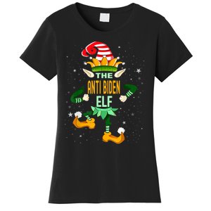 The Anti Biden Elf Funny Christmas Matching Family Outfit Women's T-Shirt