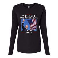 Take America Back Again Survivor Rally Design Womens Cotton Relaxed Long Sleeve T-Shirt