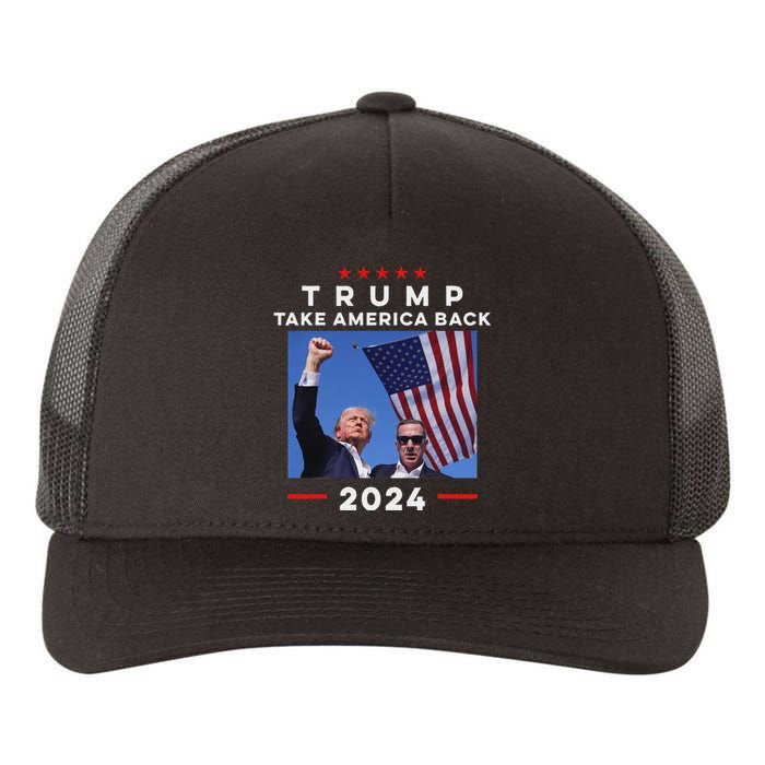 Take America Back Again Survivor Rally Design Yupoong Adult 5-Panel Trucker Hat